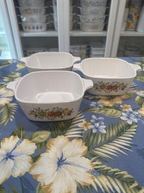 Corningware spice of life P-43-B set of three